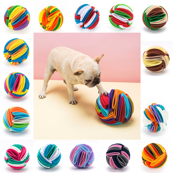 Foldable Dog Snuffle Ball – IQ-Boosting Feeding Toy for Cats & Dogs