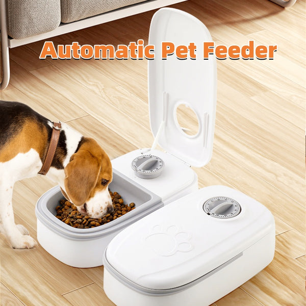 2-in-1 Automatic Pet Feeder & Water Dispenser