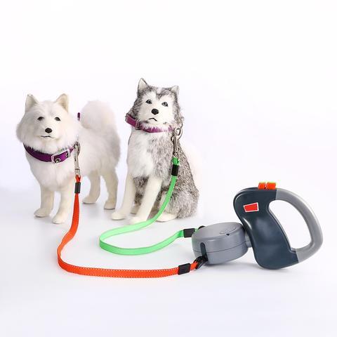 Retractable Dual Dog Leash – Tangle-Free Automatic Walking Leash for Two Pets