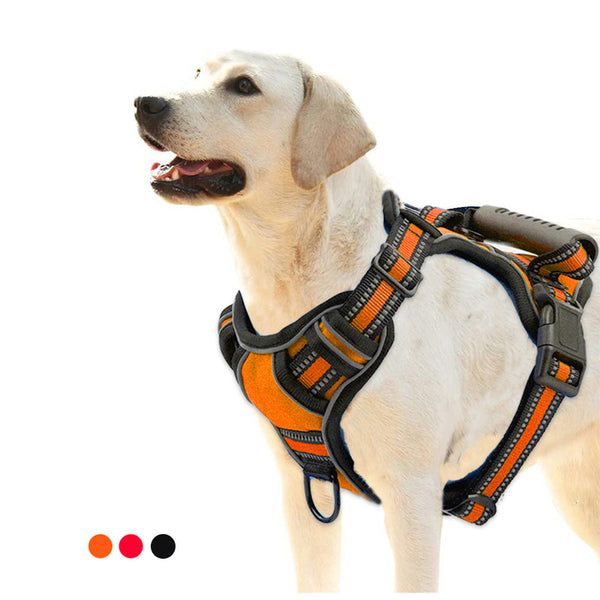 No-Pull Dog Harness Vest – Reflective & Breathable Pet Harness for Medium & Large Dogs