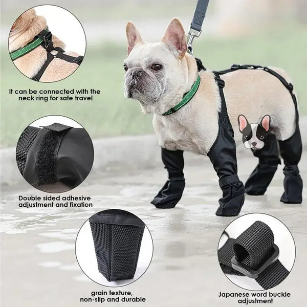 Waterproof Dog Shoes – Adjustable Anti-Slip Boots for Outdoor Paw Protection